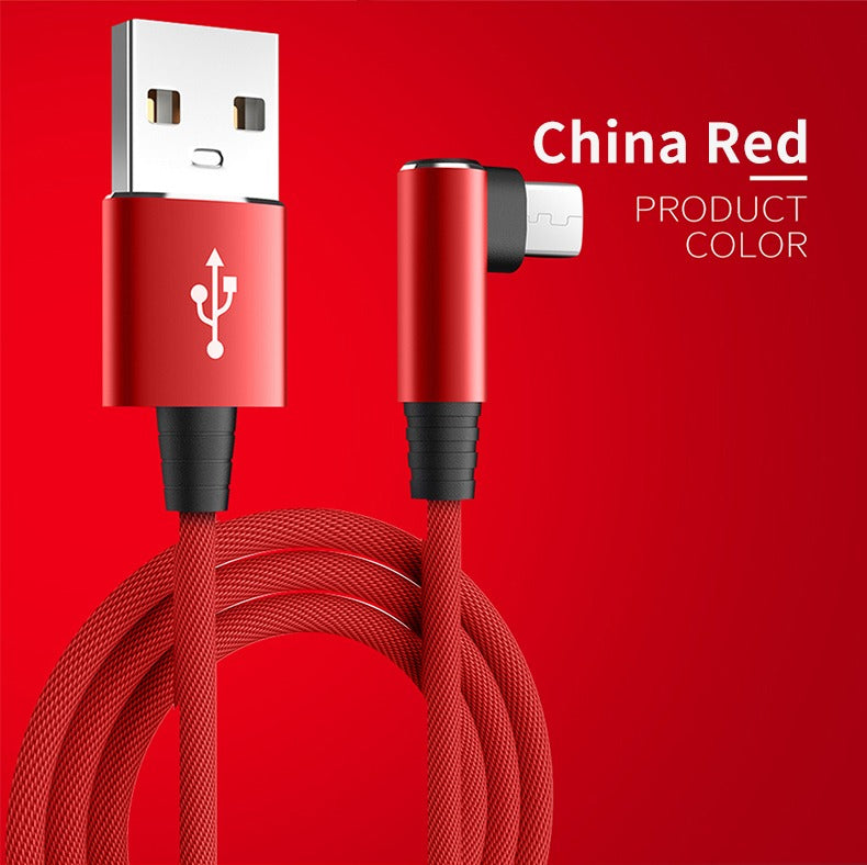 5A QuickCharge Type-C Cable with 90° Connector
