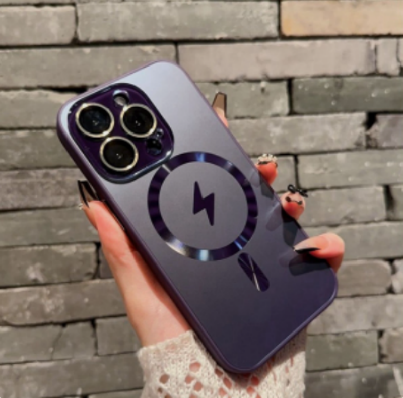 Magnetic Grip Matte Phone Case