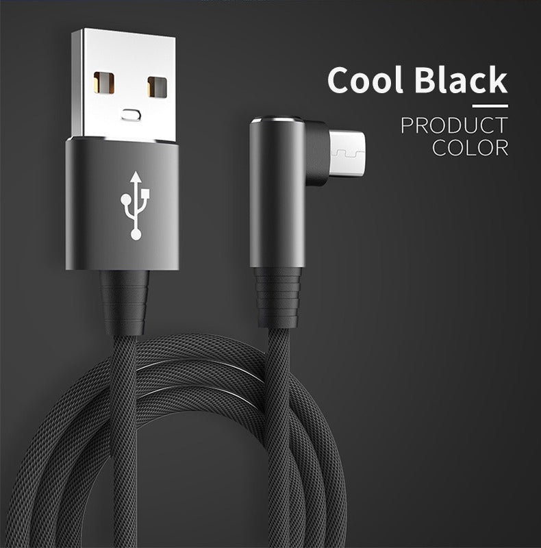 5A QuickCharge Type-C Cable with 90° Connector