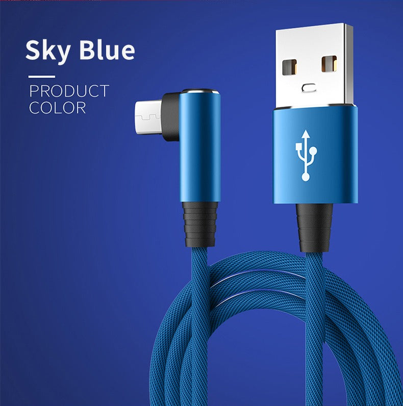 5A QuickCharge Type-C Cable with 90° Connector