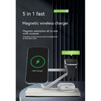 Five-in-one Multifunctional Magnetic Wireless Charger Night Light