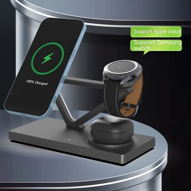 Five-in-one Multifunctional Magnetic Wireless Charger Night Light