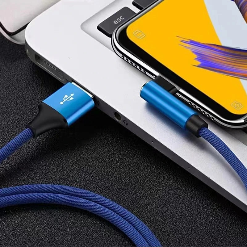 5A QuickCharge Type-C Cable with 90° Connector