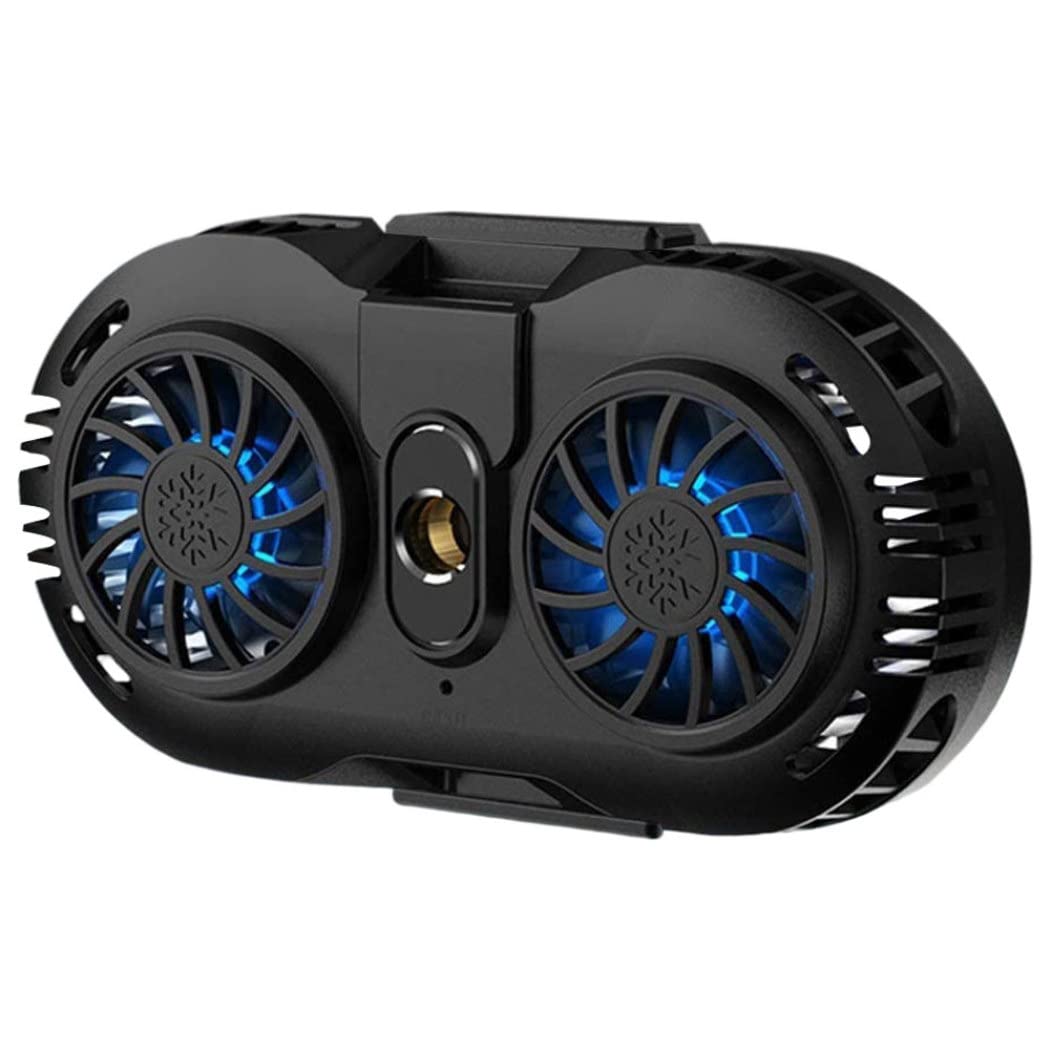 CurcKua 1PC Phone Cooler Fan Smartphone Gaming Radiator Cooling Pad with Dual Semi-Conductor.